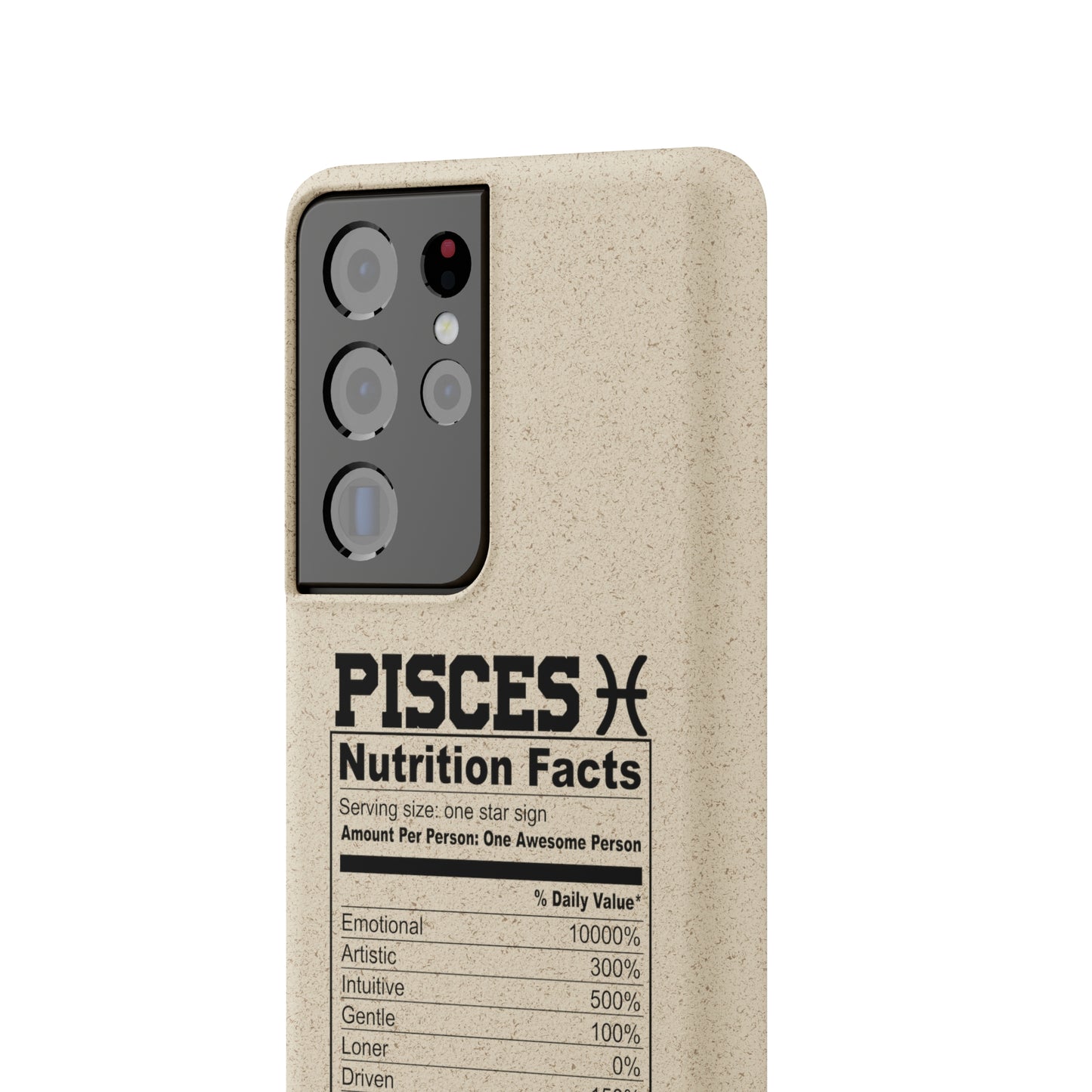 Pisces Ingredients Biodegradable Phone Case