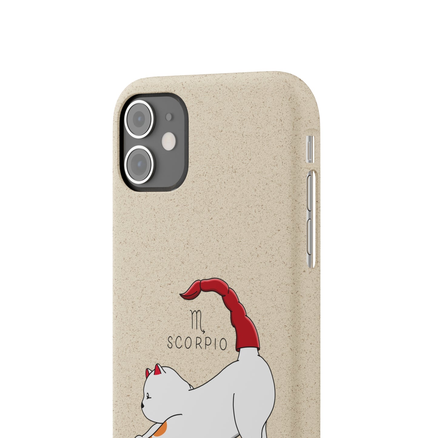 Scorpio Cat Zodiac Design - Biodegradable Phone Cases