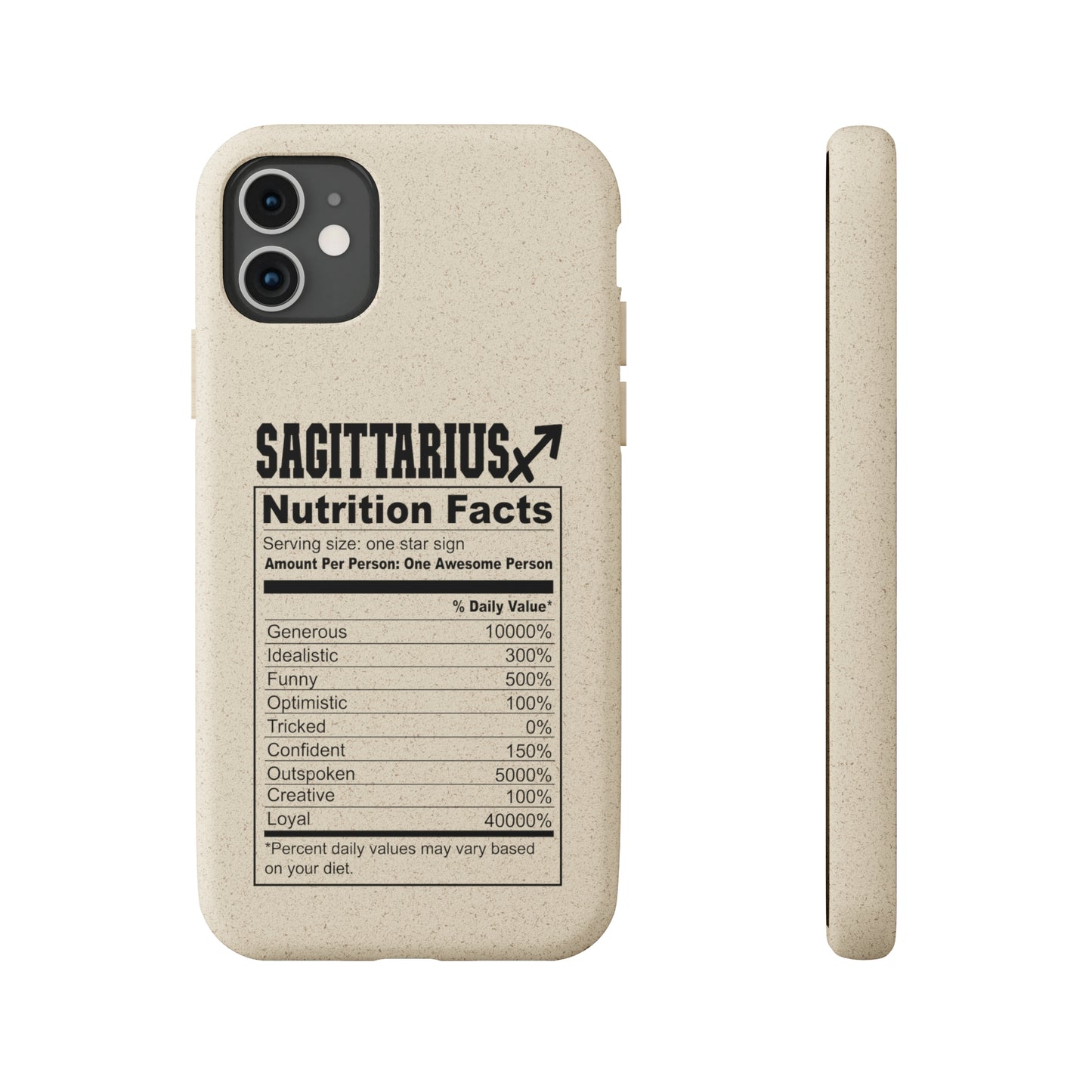 Zodiac Ingredients Biodegradable Phone Case