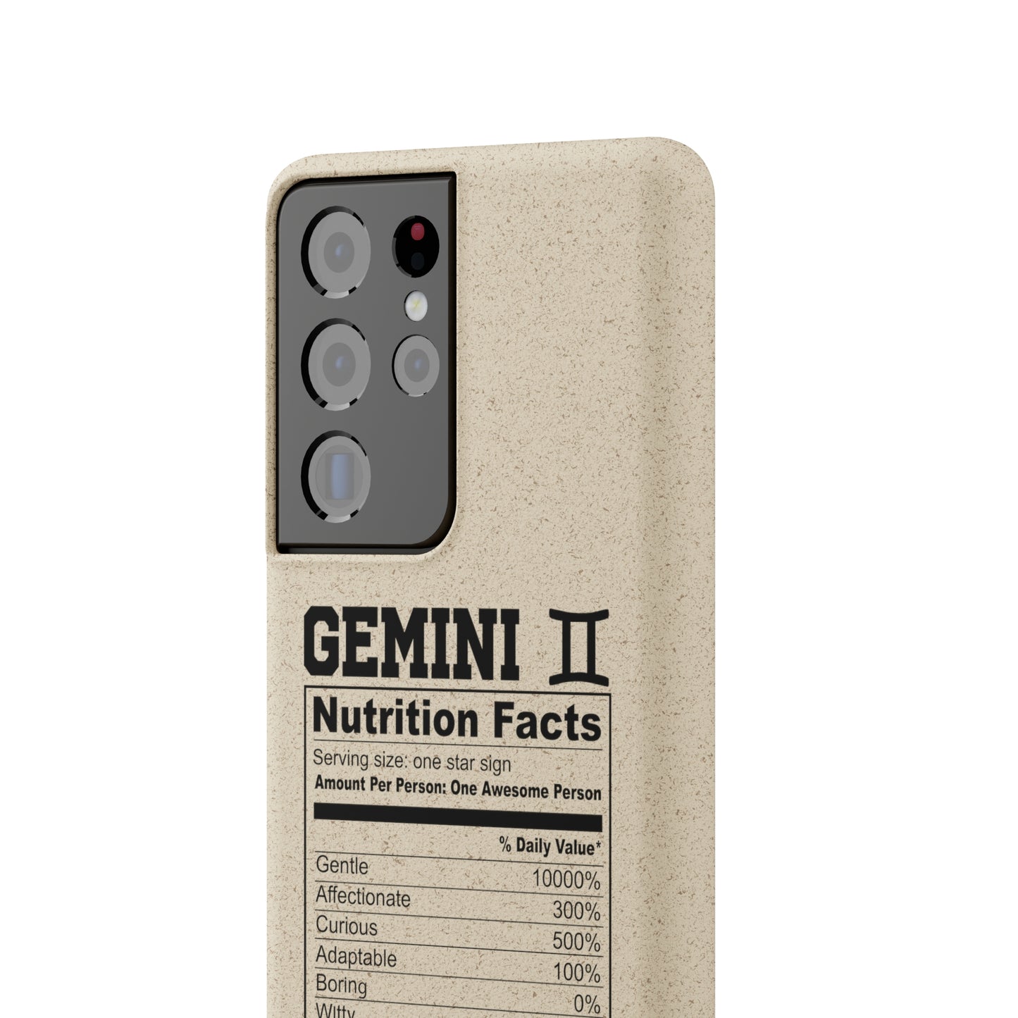 Gemini Ingredients Biodegradable Phone Case