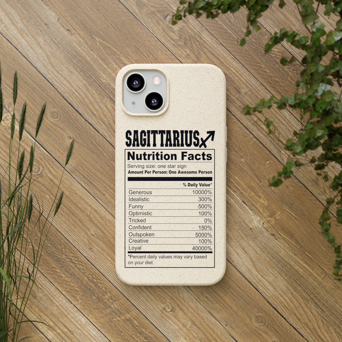 Zodiac Ingredients Biodegradable Phone Case