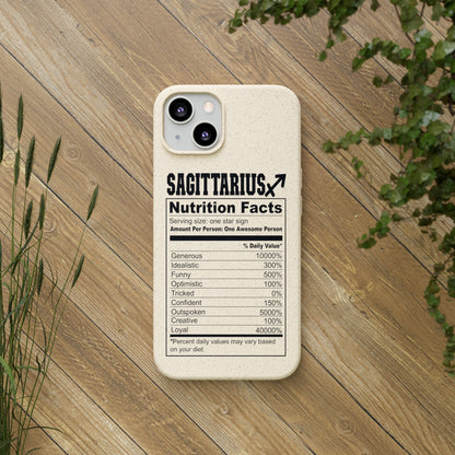 Sagittarius Ingredients Biodegradable Phone Case