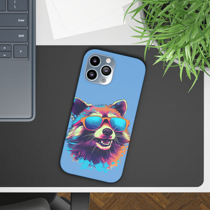 Lux Slim Cases -  " Cool Racoon"