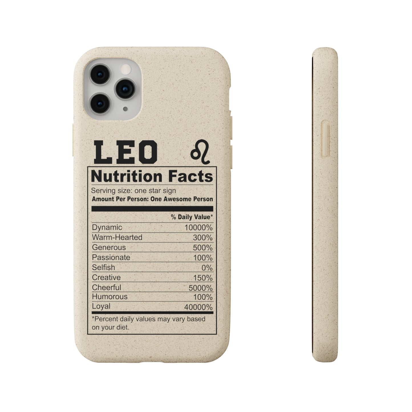 Zodiac Ingredients Biodegradable Phone Case