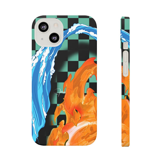 Lux Slim Cases -  " Water & Fire "