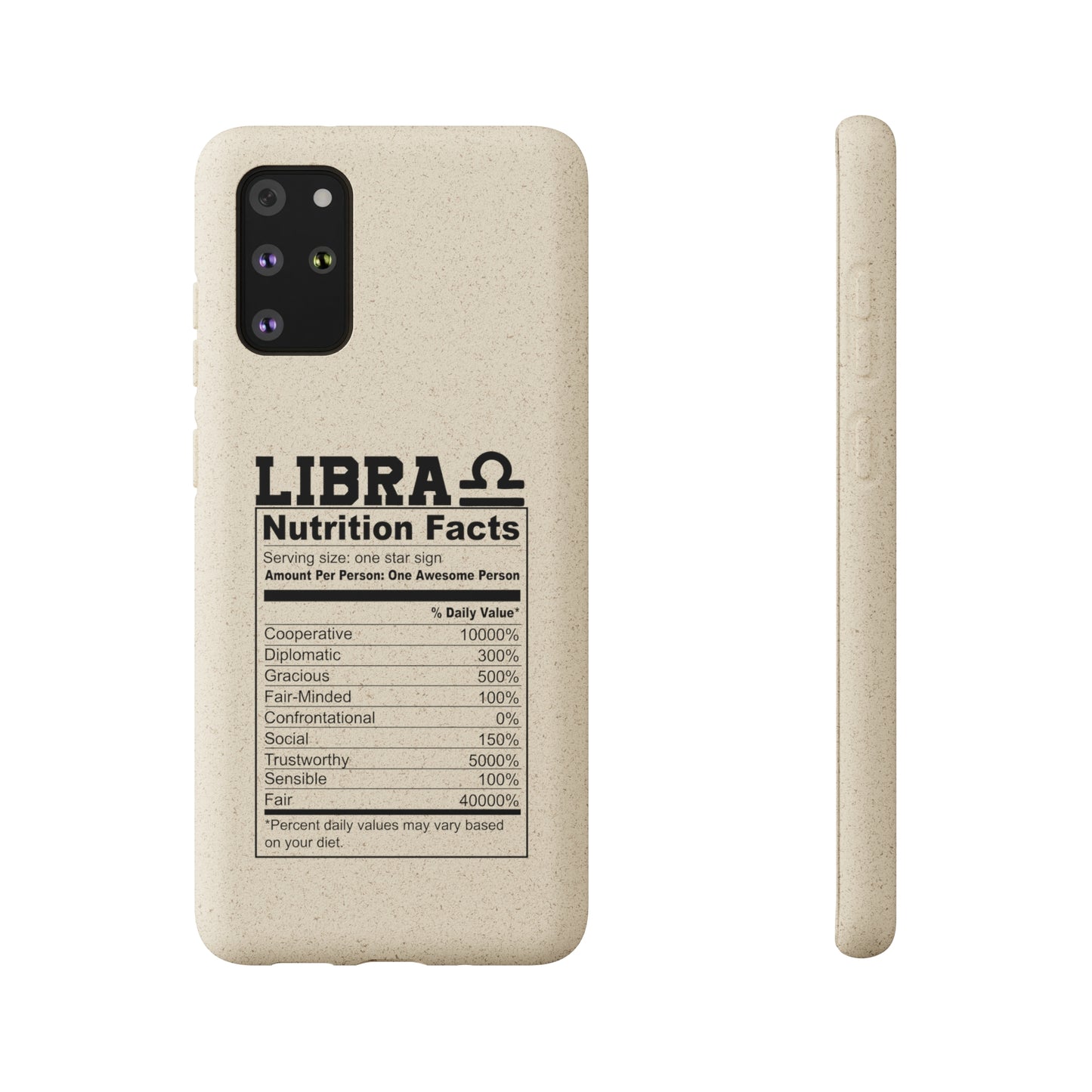 Libra Ingredients Biodegradable Phone Case