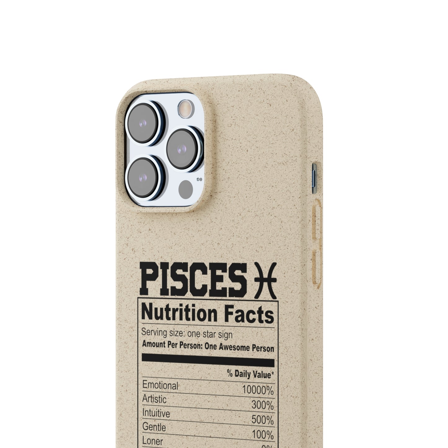 Pisces Ingredients Biodegradable Phone Case