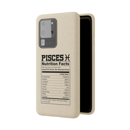 Pisces Ingredients Biodegradable Phone Case