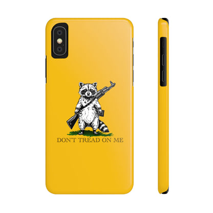 Racoon Freedom Design Slim Phone Case