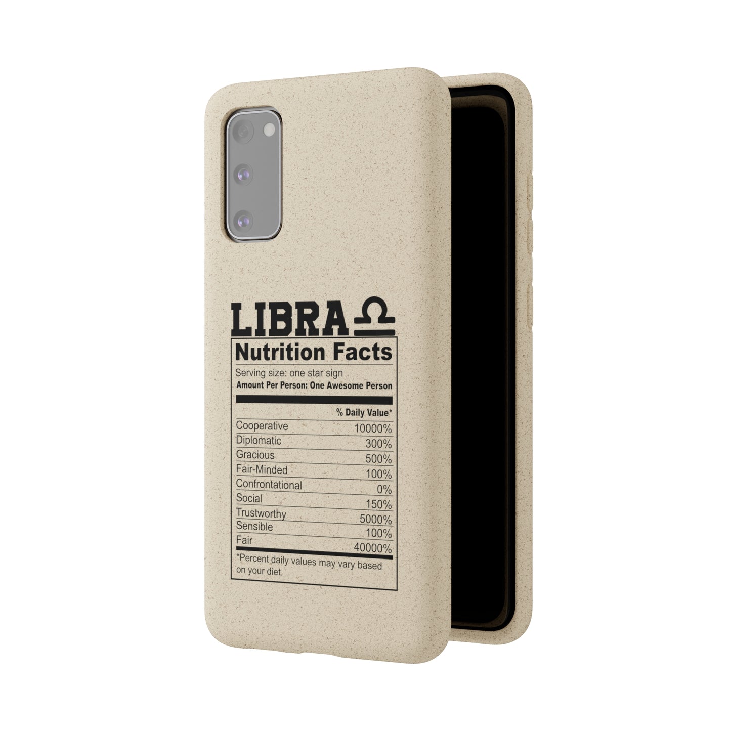 Libra Ingredients Biodegradable Phone Case