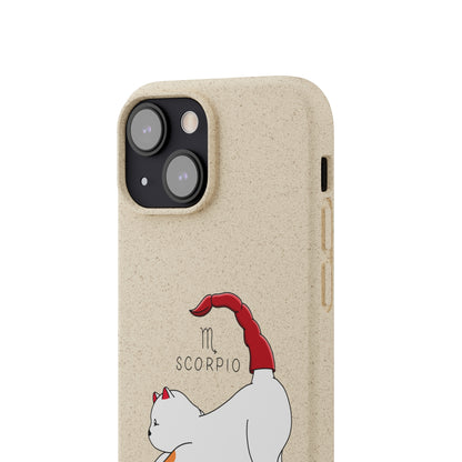 Scorpio Cat Zodiac Design - Biodegradable Phone Cases