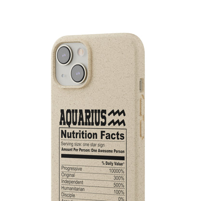 Aquarius Ingredients Biodegradable Phone Case