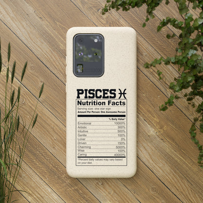 Pisces Ingredients Biodegradable Phone Case