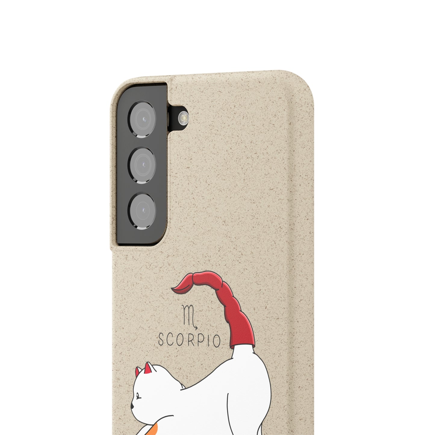 Scorpio Cat Zodiac Design - Biodegradable Phone Cases