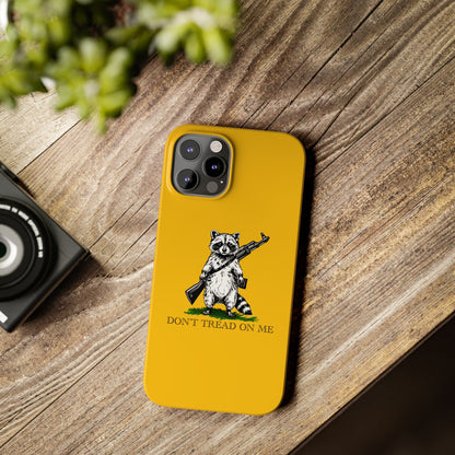 Racoon Freedom Design Slim Phone Case