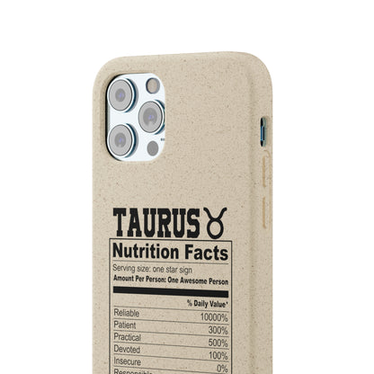 Taurus Ingredients Biodegradable Phone Case