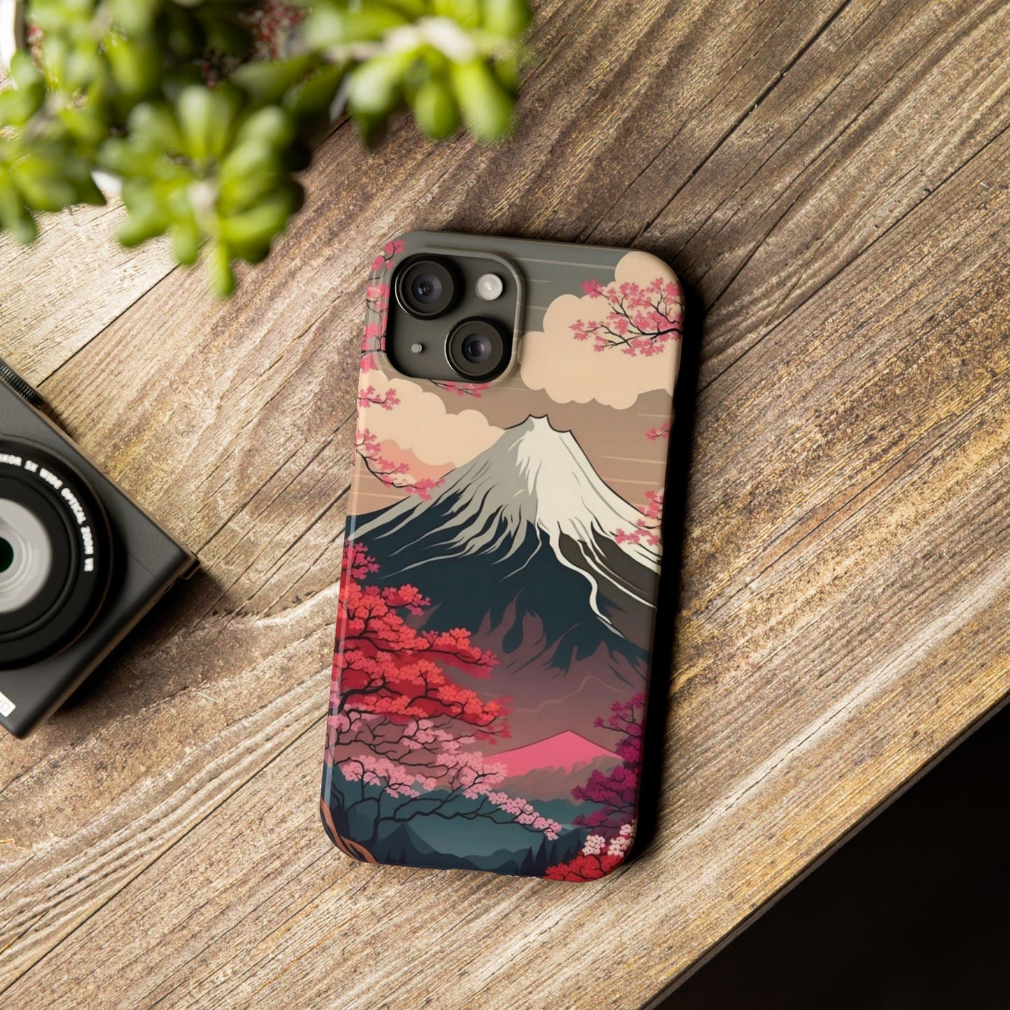 Japan Mountain V2! Slim iPhone Cases