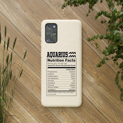 Aquarius Ingredients Biodegradable Phone Case