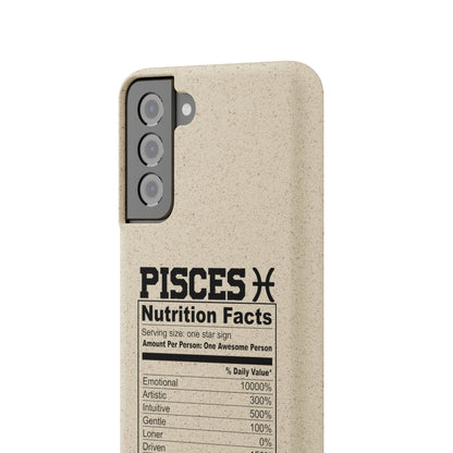 Pisces Ingredients Biodegradable Phone Case