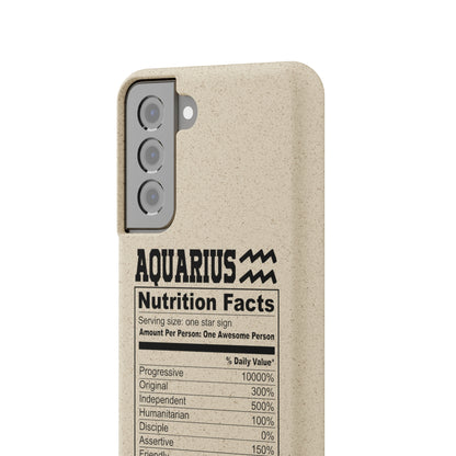 Aquarius Ingredients Biodegradable Phone Case