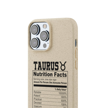 Taurus Ingredients Biodegradable Phone Case