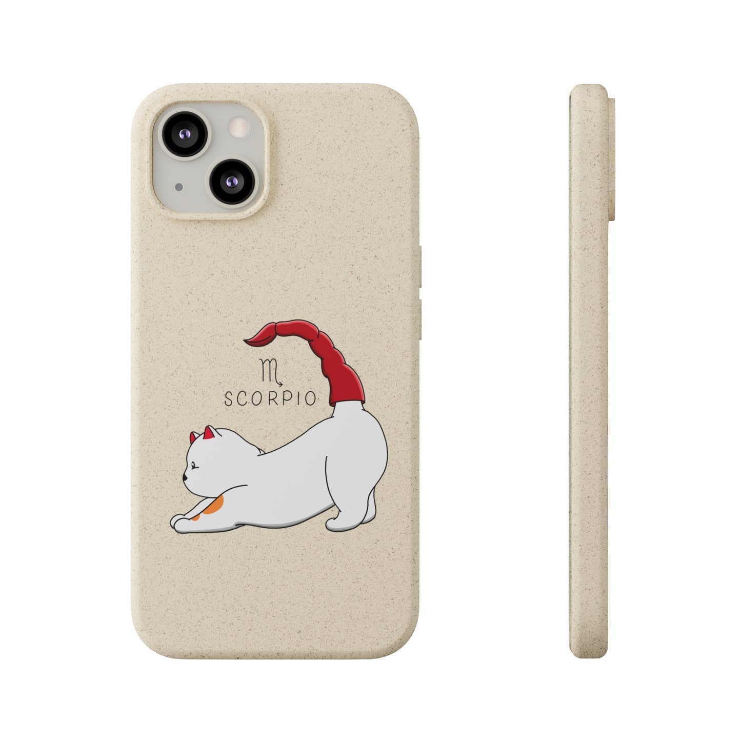 Scorpio Cat Zodiac Design - Biodegradable Phone Cases