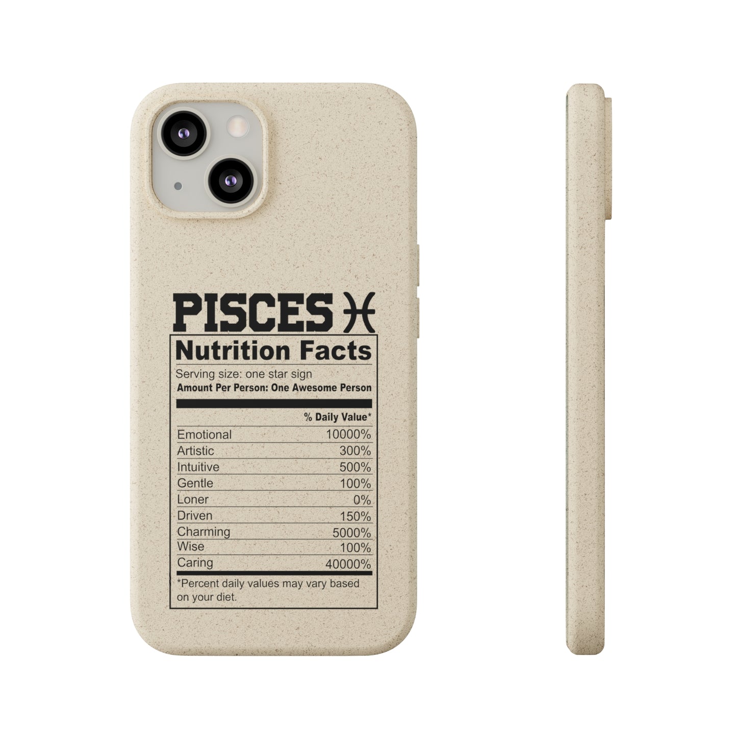 Pisces Ingredients Biodegradable Phone Case