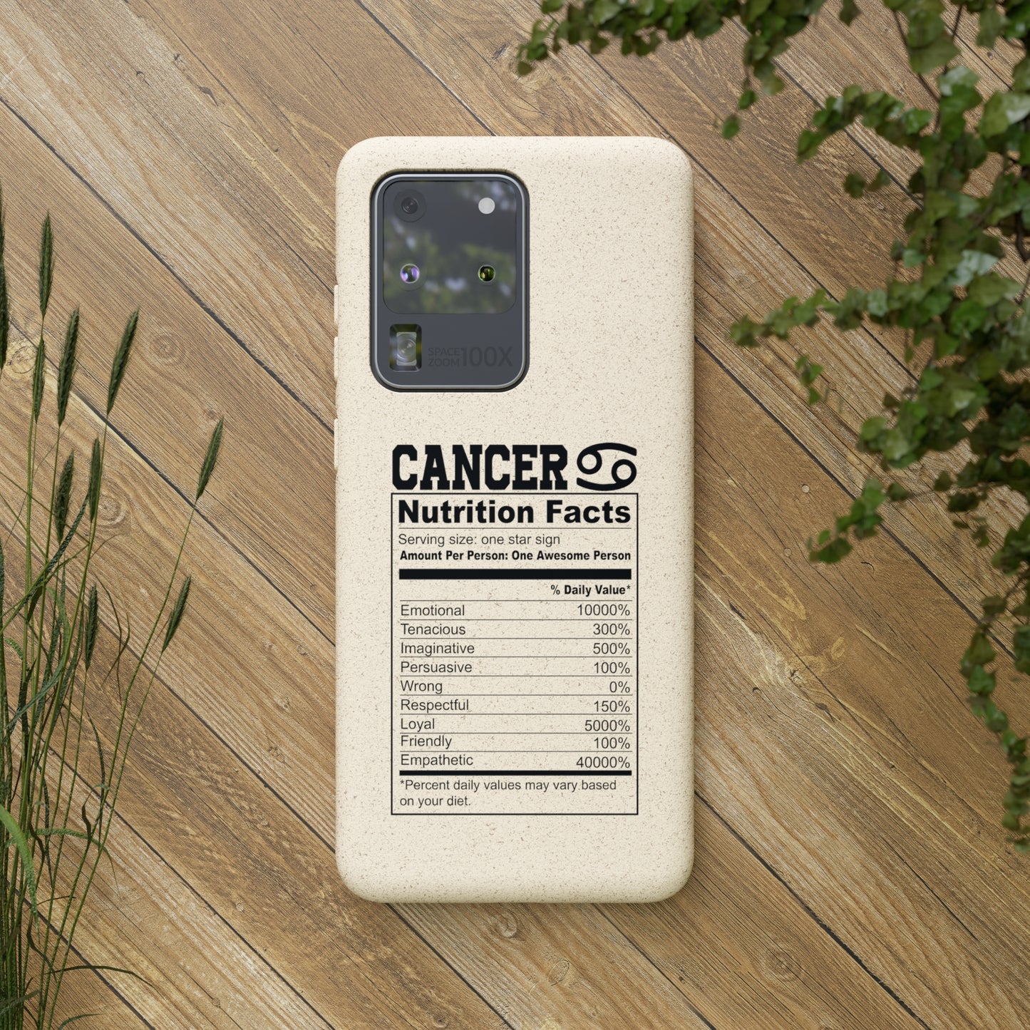 Zodiac Ingredients Biodegradable Phone Case