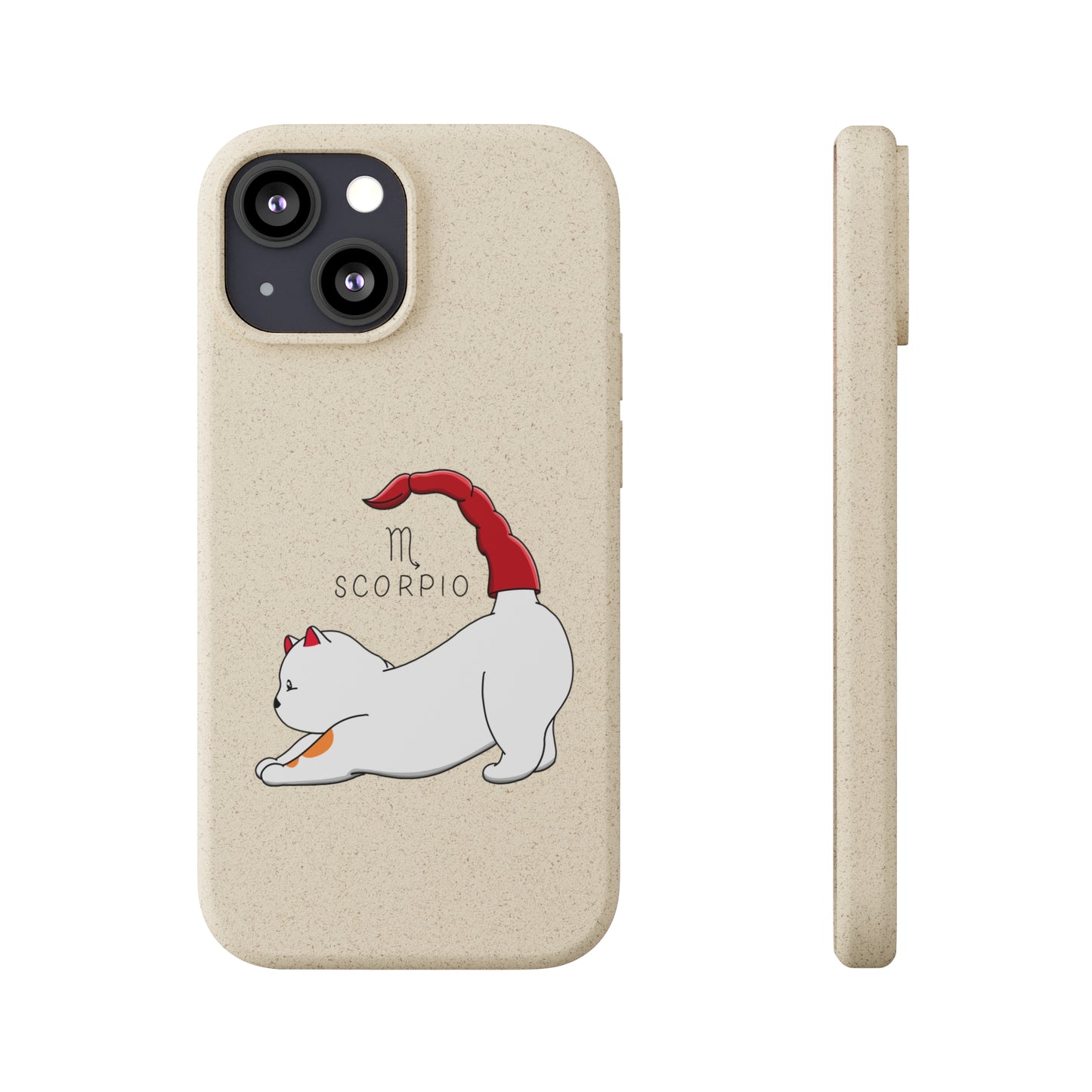 Scorpio Cat Zodiac Design - Biodegradable Phone Cases