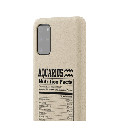 Aquarius Ingredients Biodegradable Phone Case