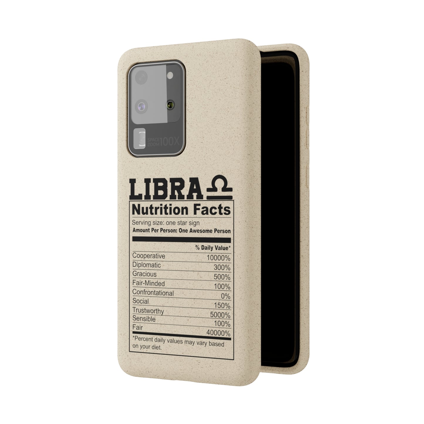 Libra Ingredients Biodegradable Phone Case