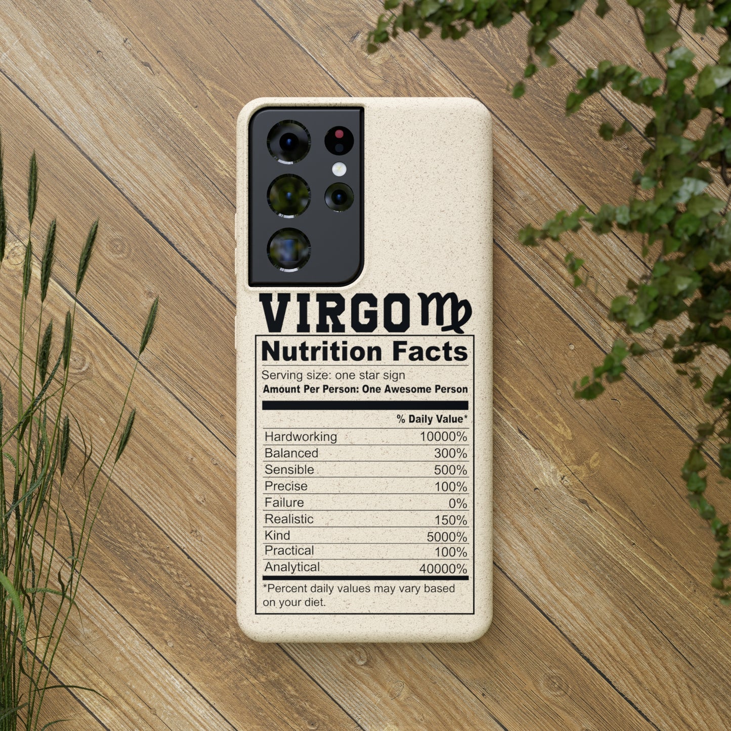 Virgo Ingredients Biodegradable Phone Case