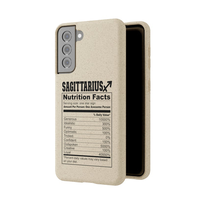 Sagittarius Ingredients Biodegradable Phone Case