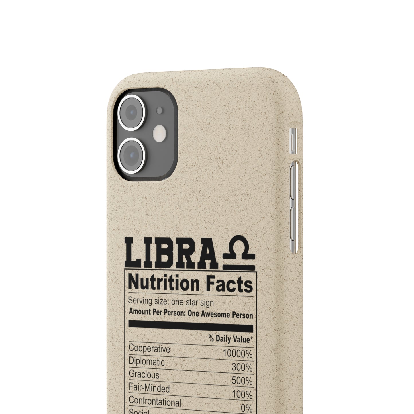 Libra Ingredients Biodegradable Phone Case