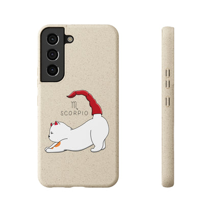 Scorpio Cat Zodiac Design - Biodegradable Phone Cases