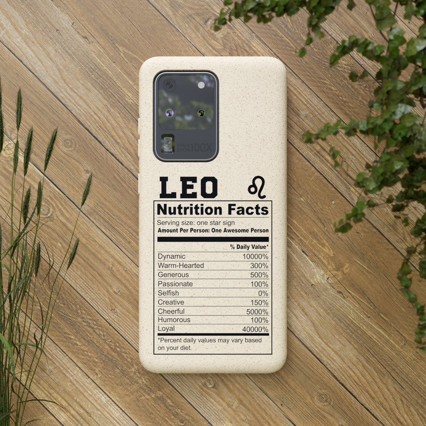 Zodiac Ingredients Biodegradable Phone Case