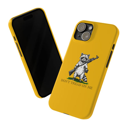 Racoon Freedom Design Slim Phone Case