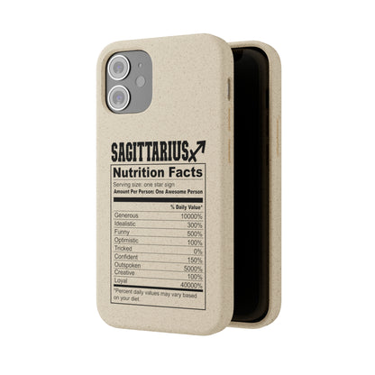 Sagittarius Ingredients Biodegradable Phone Case