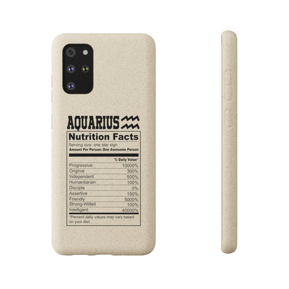 Aquarius Ingredients Biodegradable Phone Case