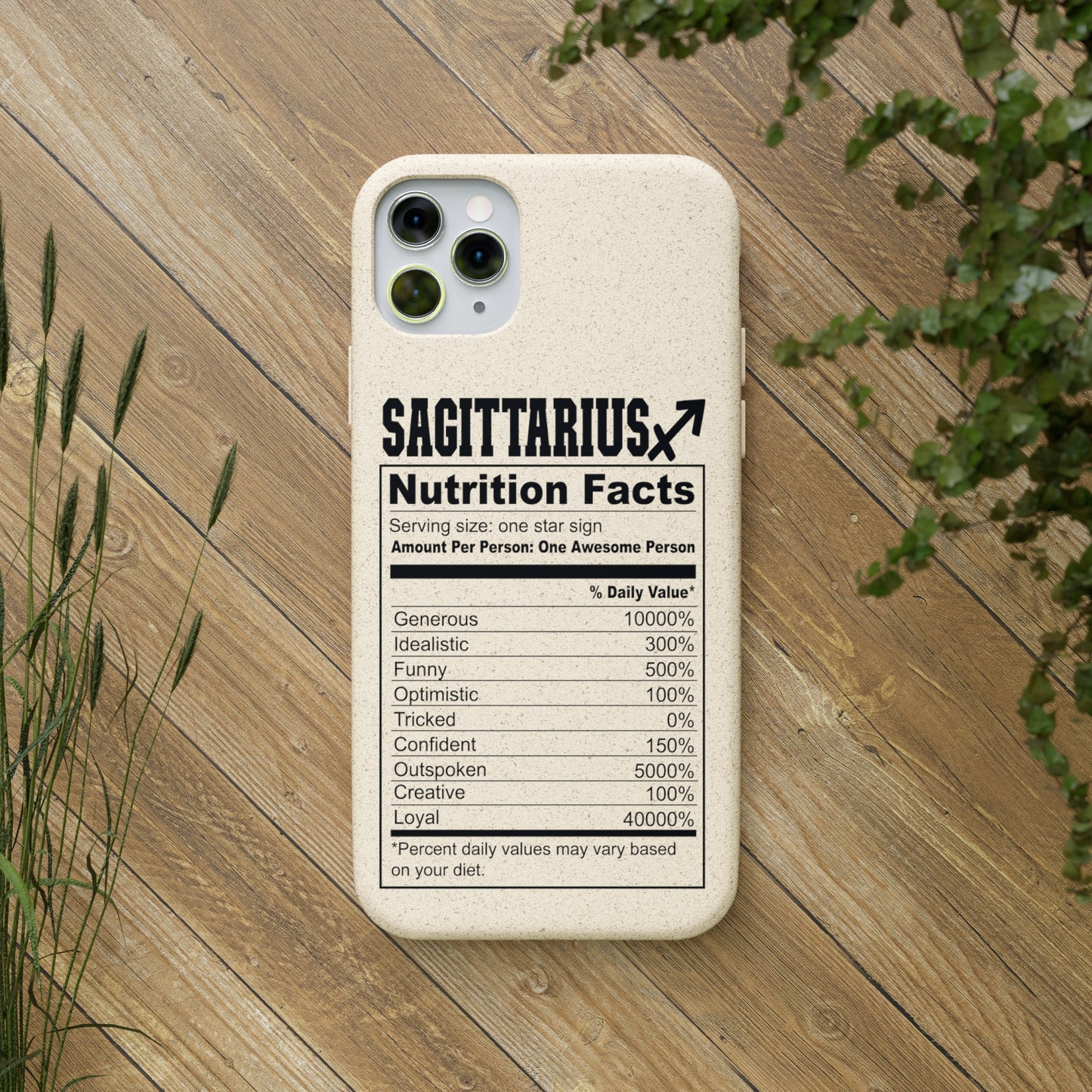 Zodiac Ingredients Biodegradable Phone Case