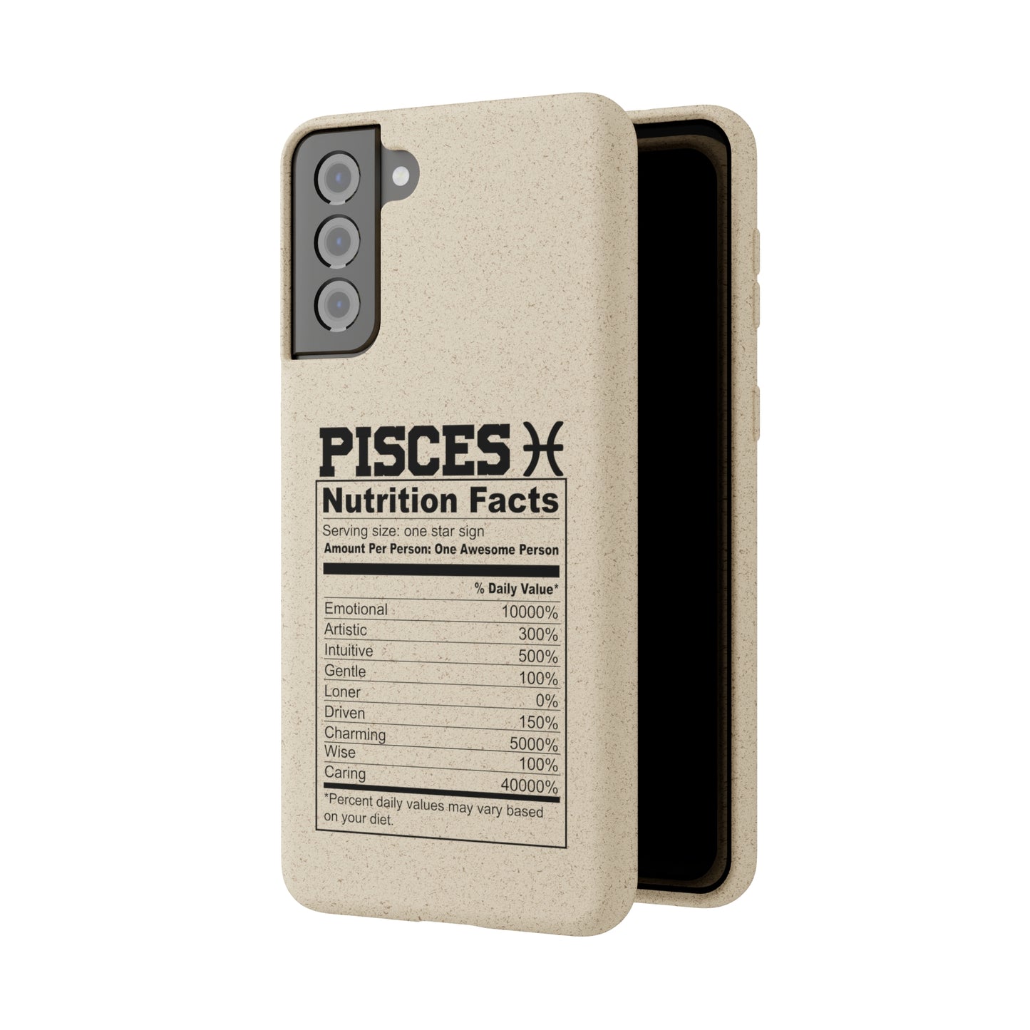 Pisces Ingredients Biodegradable Phone Case