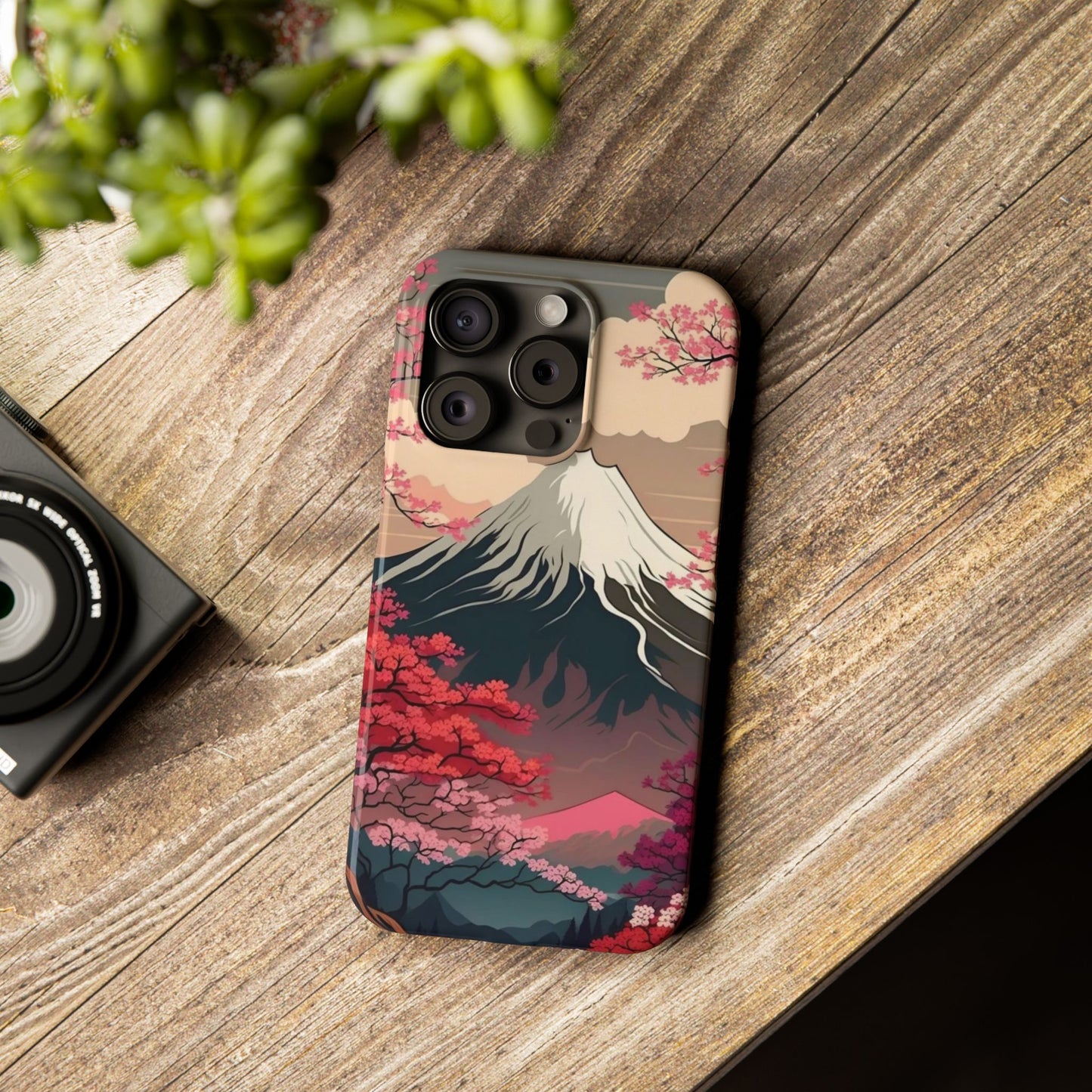 Japan Mountain V2! Slim iPhone Cases