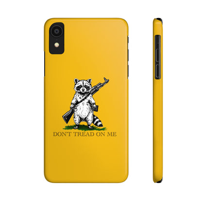 Racoon Freedom Design Slim Phone Case