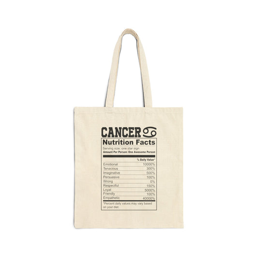 Cancer Ingredients - Canvas Tote Bag  Eco-Friendly