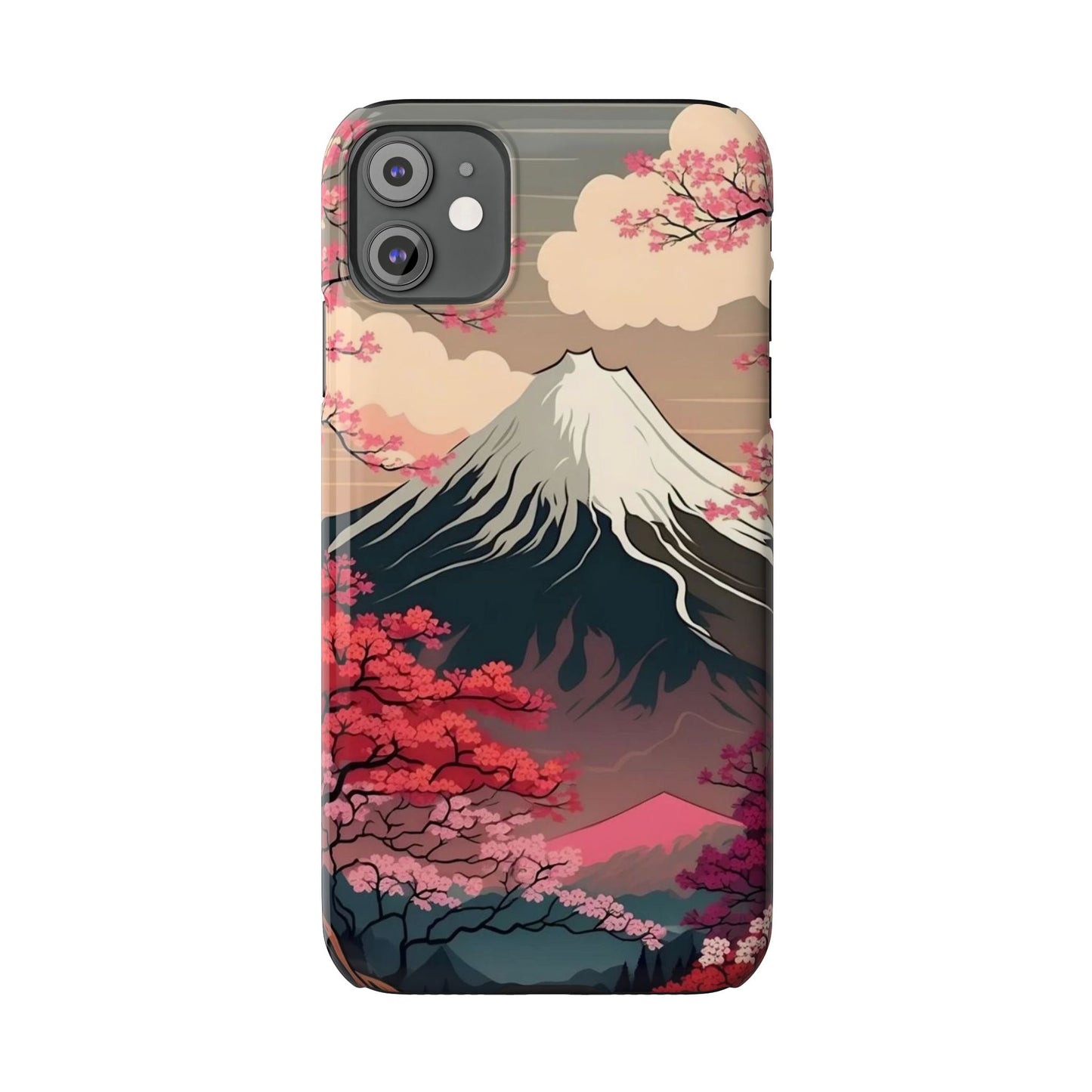 Japan Mountain V2! Slim iPhone Cases