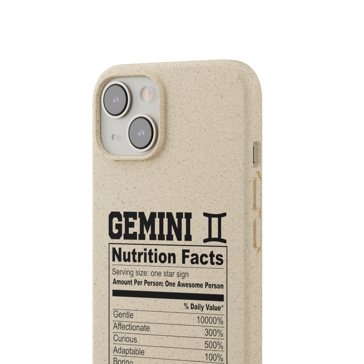 Gemini Ingredients Biodegradable Phone Case