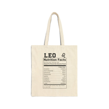 Canvas Tote Bag - Zodiac Ingredients Eco-Friendly