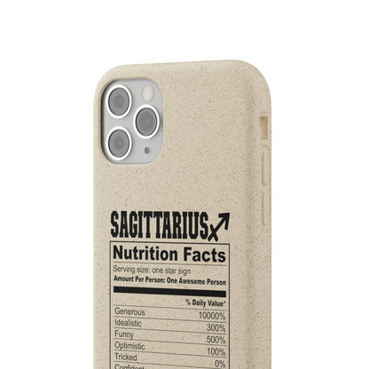 Sagittarius Ingredients Biodegradable Phone Case