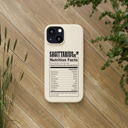 Sagittarius Ingredients Biodegradable Phone Case