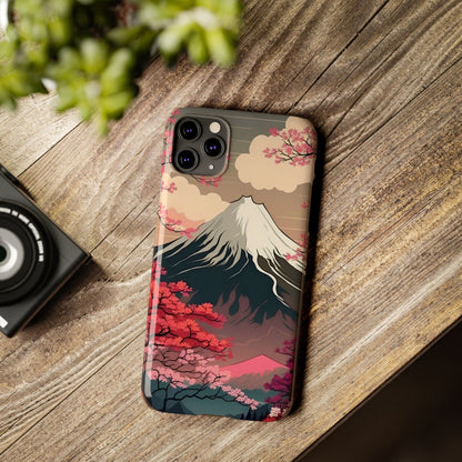 Japan Mountain V2! Slim iPhone Cases